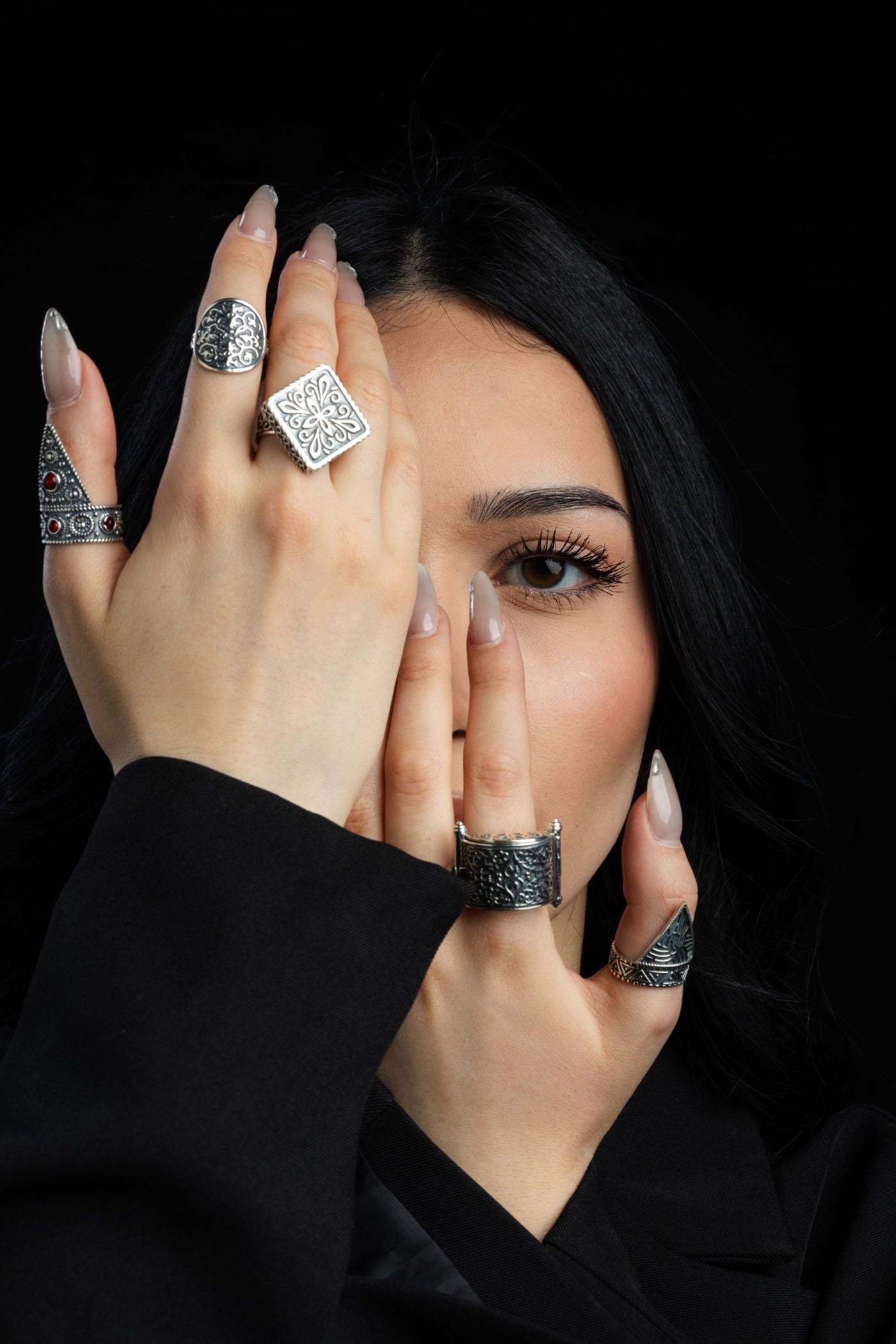 ARCABOX sterling silver rings