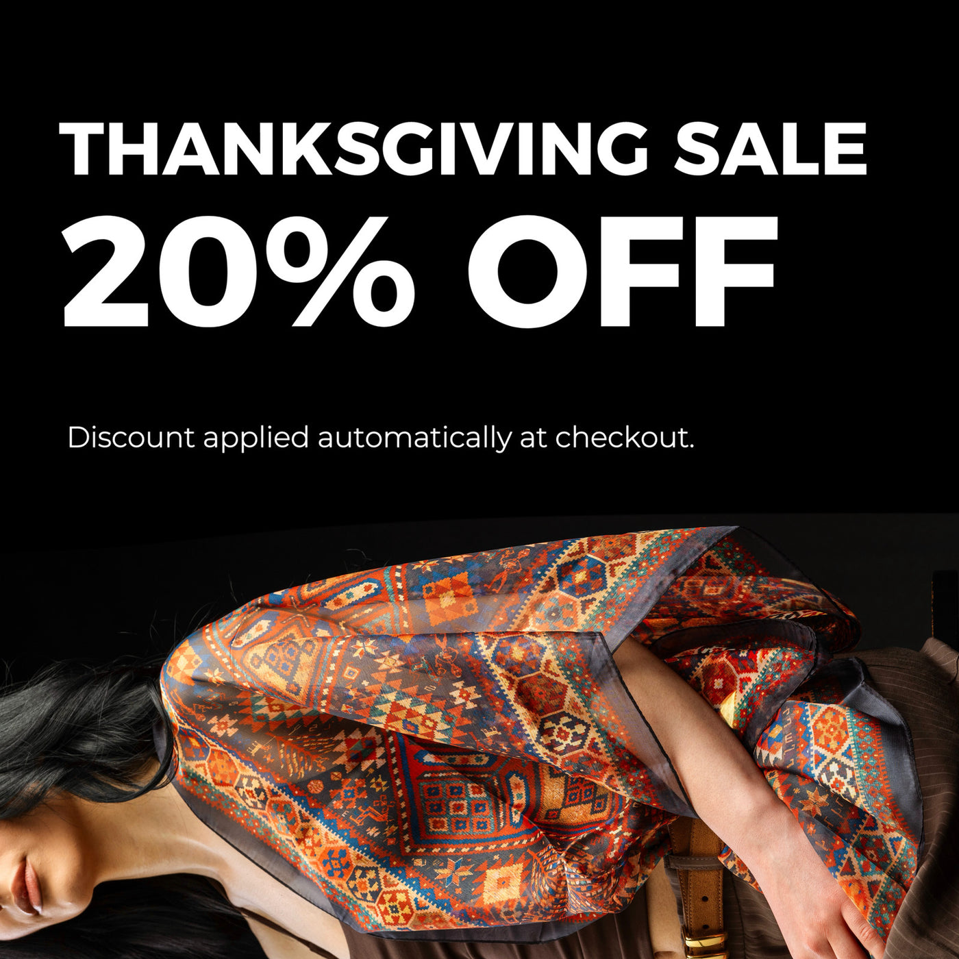 Thanksgiving Sale: 20% off everything, discount applied automatically at checkout