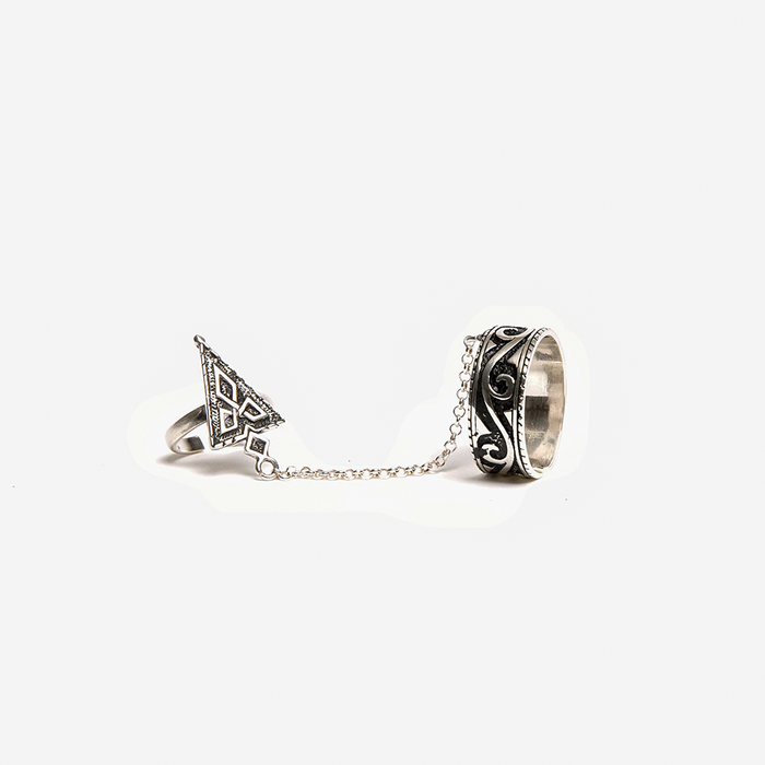 Sterling Silver Double ring