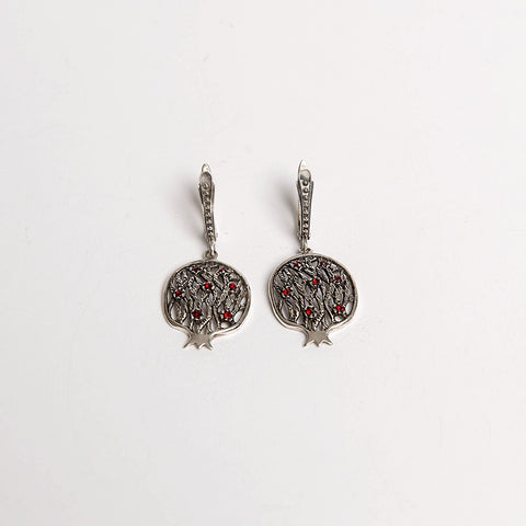 Sterling Silver Earrings The Pomegranate