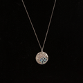 Sterling Silver pendant necklace BLUE Drops