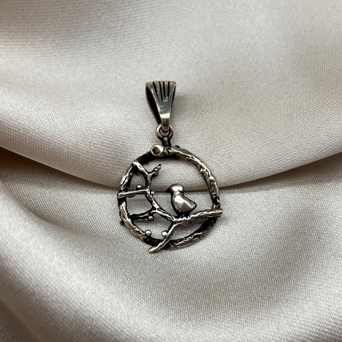 Sterling Silver Pendant The Bird