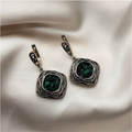 Sterling Silver Earrings The Green rocks