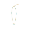 Heart-Shaped Turquoise Necklace with Zircon Gemstones