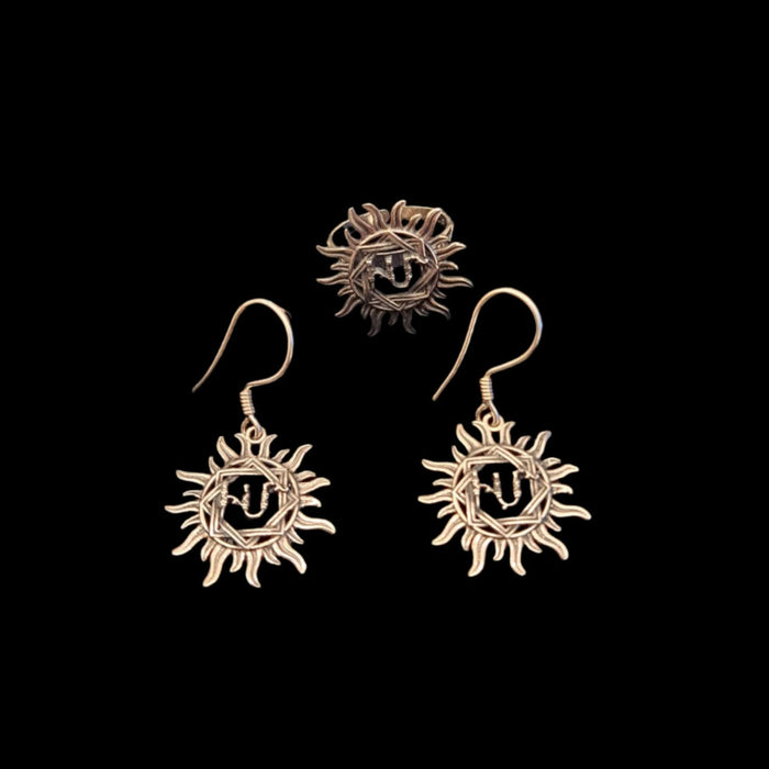 Sterling Silver earrings The Sun