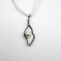 Sterling Silver pendant pendant with pearl