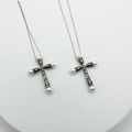 Sterling Silver Cross The drops