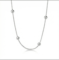 Sterling Silver necklace The dots