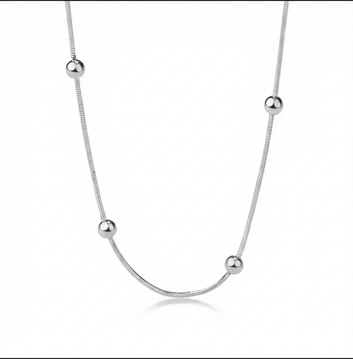 Sterling Silver necklace The dots