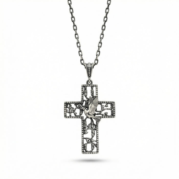 Sterling Silver Cross The Bird