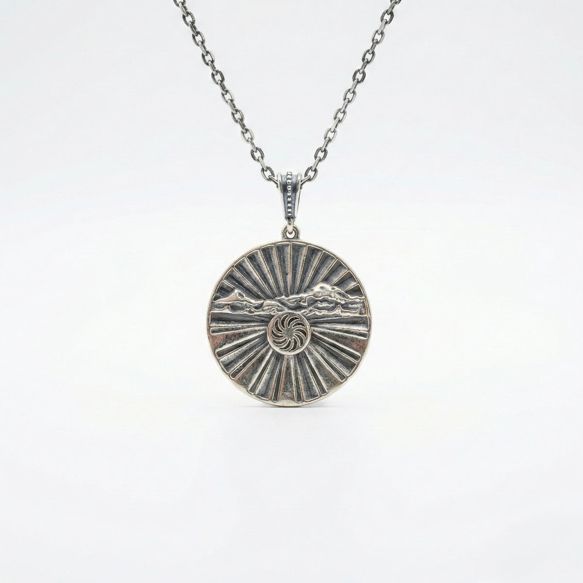 Sterling Silver pendant  The Mountains