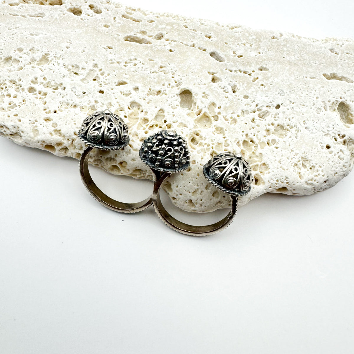 Sterling Silver Triple Ring