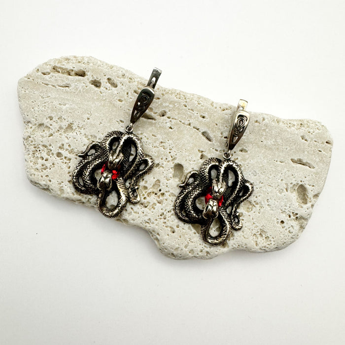 Sterling Silver Earrings The Snakes