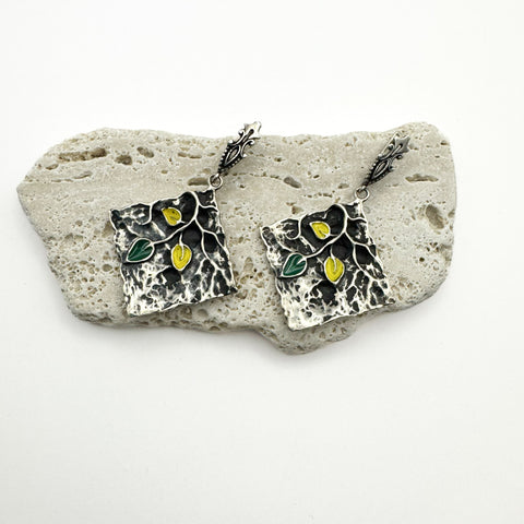 Sterling Silver Earrings The Leaves
