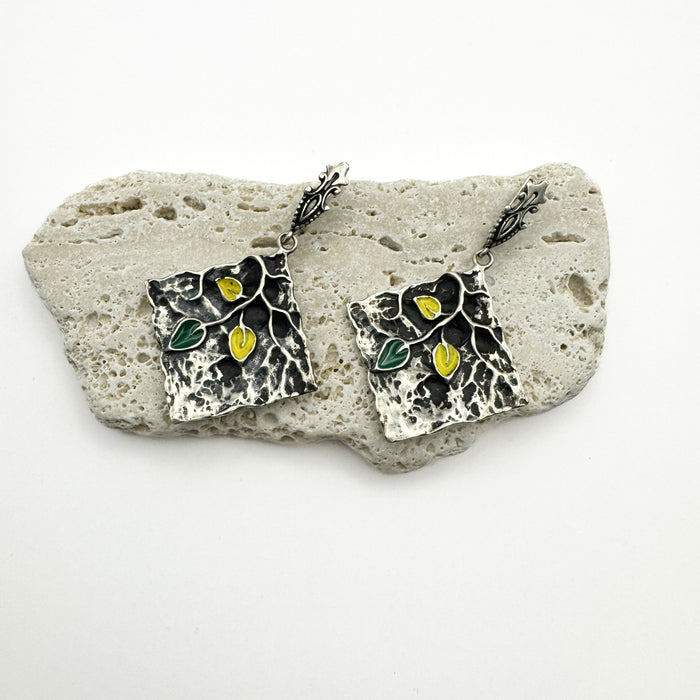Sterling Silver Earrings The Leaves