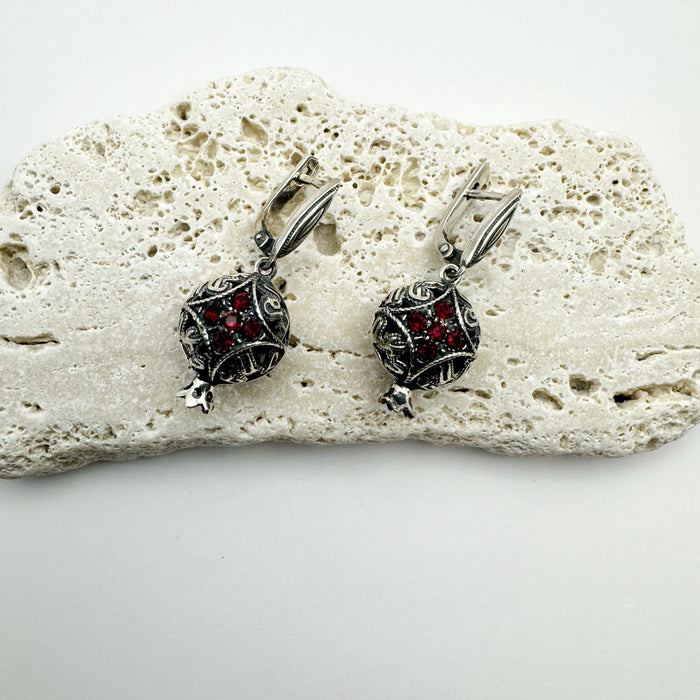 Sterling Silver Earrings The Pomegranate