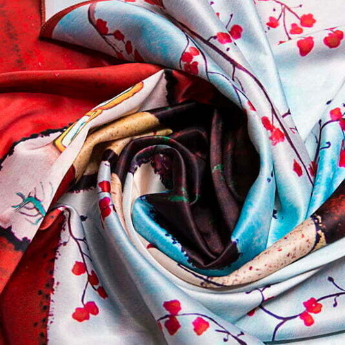 Scarf “Cat-Sushi-Woman”