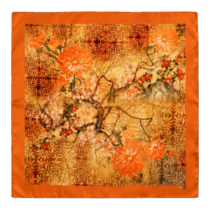 Amber Blossom scarf by Taraz Art