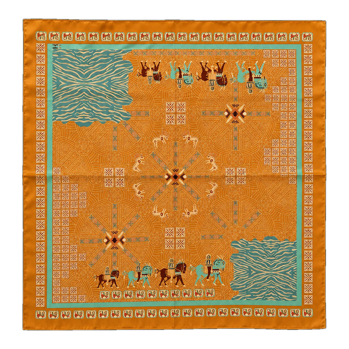 Amber Caravan scarf by Taraz Art