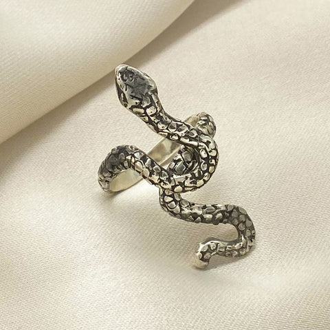 Sterling Silver Ring Snake