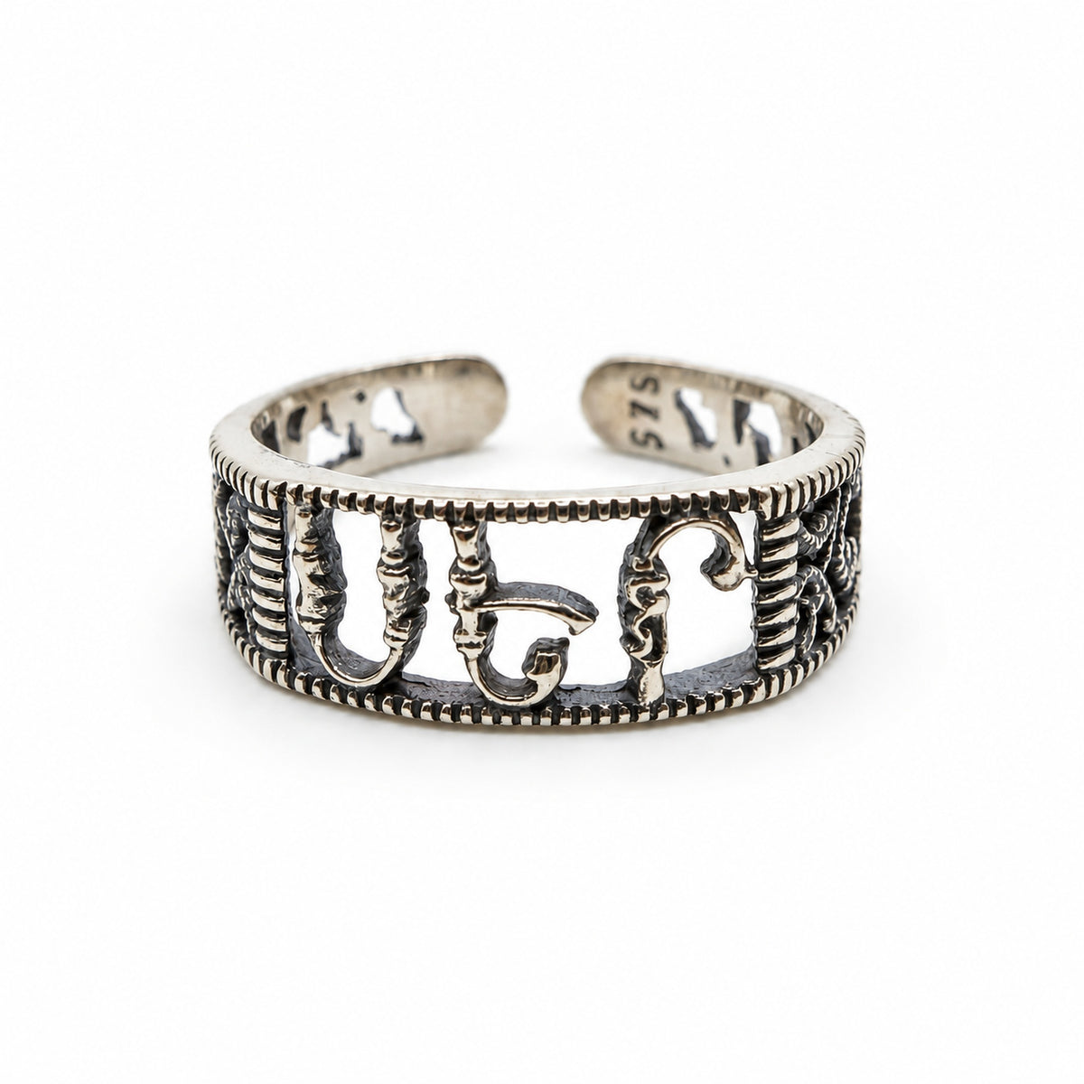 Sterling Silver Ring Armenian Letters II