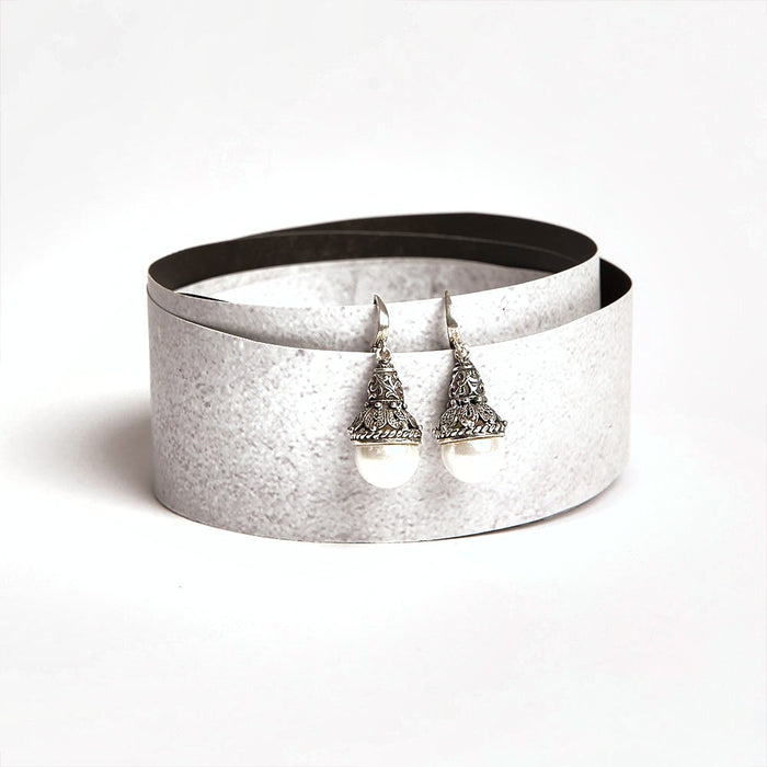Sterling Silver Earrings with pearl