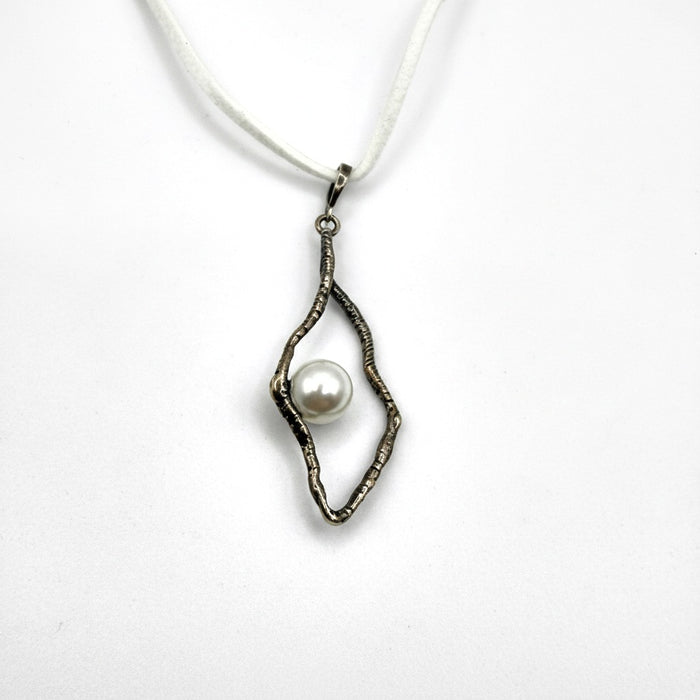Sterling Silver pendant pendant with pearl