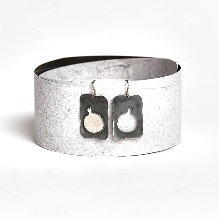 Sterling Silver Pomegranate Earrings
