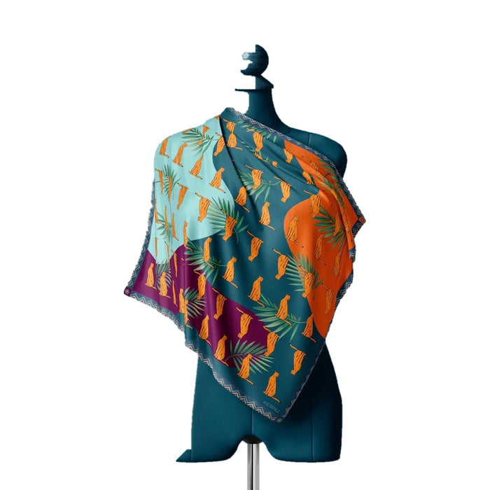 The Caucasian Leopard scarf