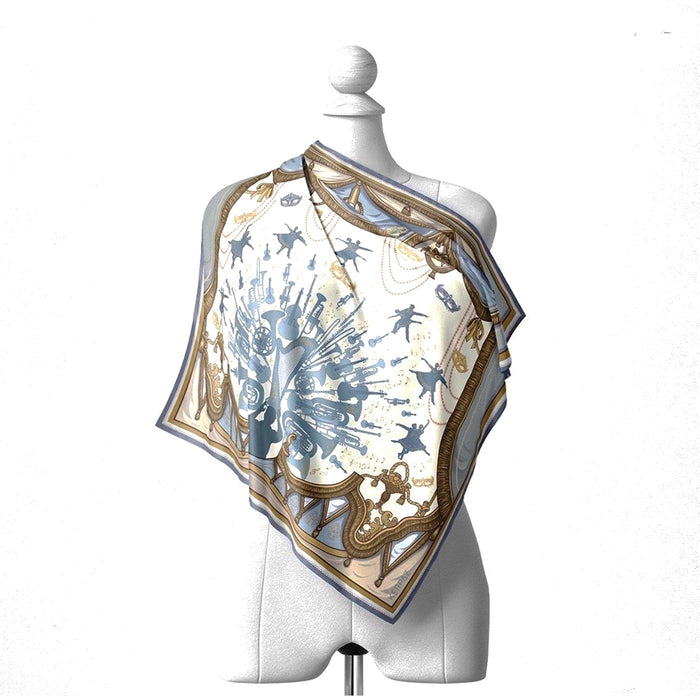 The Masquerade scarf, light blue