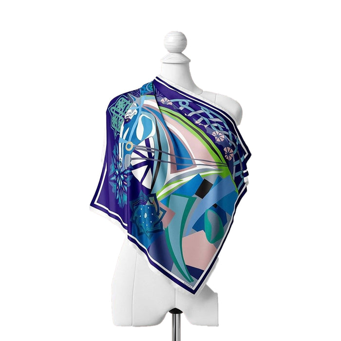 The Saddle blue scarf