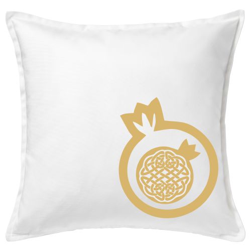 Pillow cover white with Pomegranate