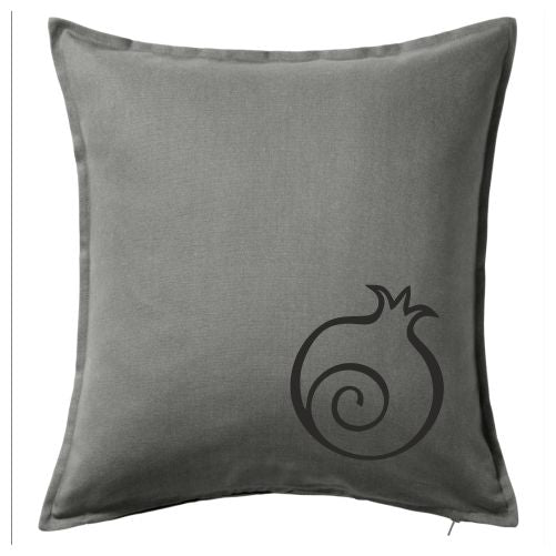 Pillow cover grey with Pomegranate