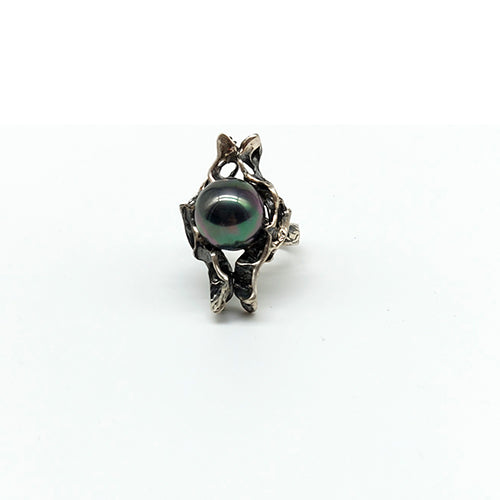 Sterling Silver Ring The Black Pearl