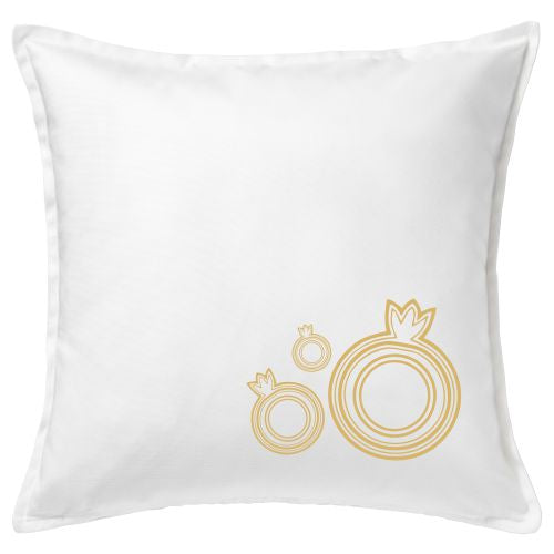 Pillow cover white with Pomegranate