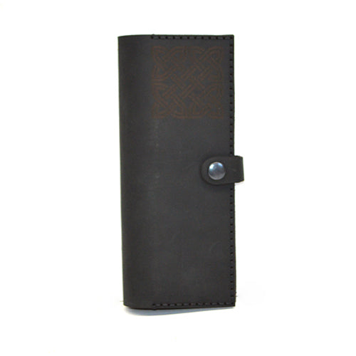 Genuine Leather Wallet with Armenian ornament