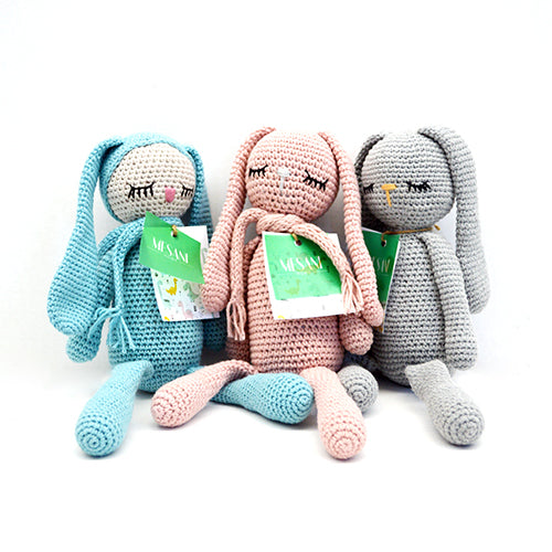 Knitted Handmade Bunnies by MESANI