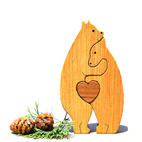 Wooden puzzle Bears