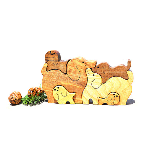 Wooden puzzle Dogs