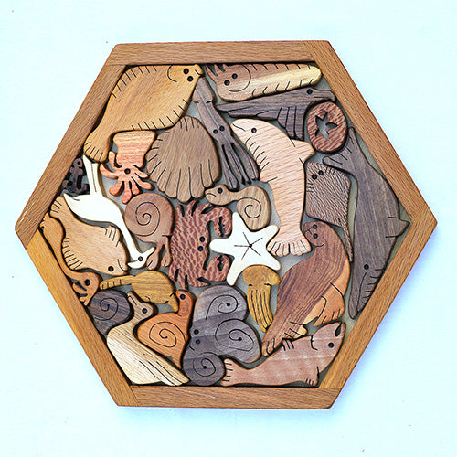 Wooden puzzle Ocean
