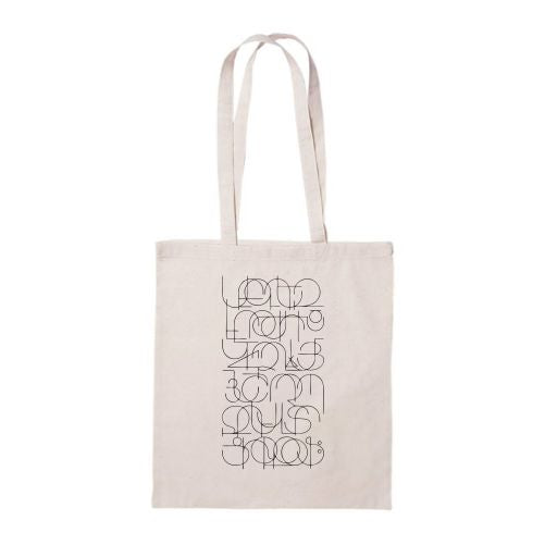 Cotton Tote Bag Alphabet