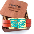 Leather bracelet PIAFCHIK unisex